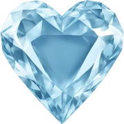diamond heart sticker