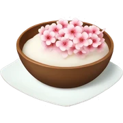 bowl of sakura cake sticker