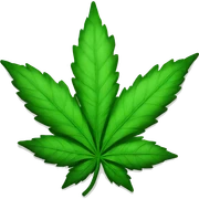 weed leaf  sticker