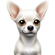 Chihuahua dog  black and white body sticker