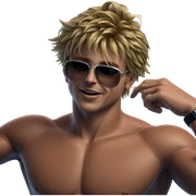 blonde boy in sunglasses sticker
