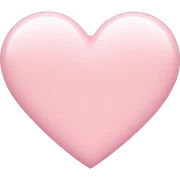 light pink heart sticker