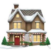 Christmas house sticker