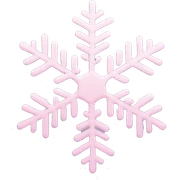 pastel pink snowflake  sticker
