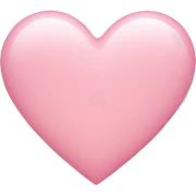 Light pink heart  sticker