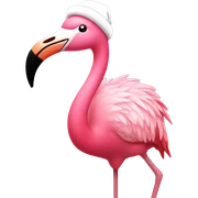 Christmas flamingo  sticker