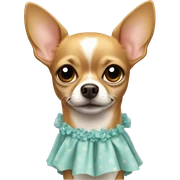 Chihuahua in dress sticker