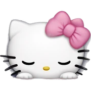 Hello kitty sleeps sticker