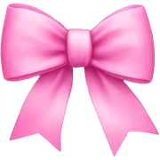 pink bow sticker