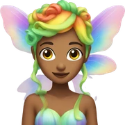 rainbow fairy sticker
