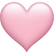 light pink heart sticker