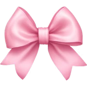 light pink ribbon bow sticker