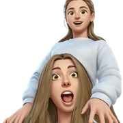 girls with long hair sticker