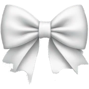 White bow sticker