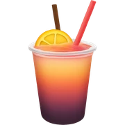 Sunset boba drink  sticker