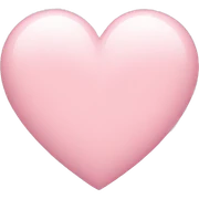 light pink heart sticker