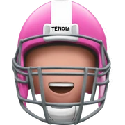 Realistic pink football sticker