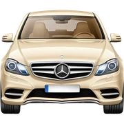 Pale beige Mercedes  sticker