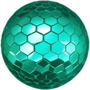 Teal disco ball  sticker