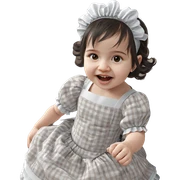 realistic maid crossdressing girl sticker