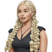 blonde girl with braided hair sticker