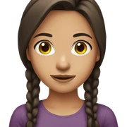 brunette girl sticker