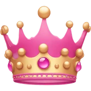 Pink crown sticker