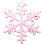 pastel pink snowflake  sticker