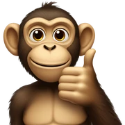Monkey Thumbs Up sticker