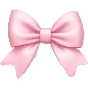 light pink bow on light pink bow sticker