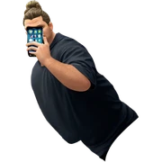 bathroom selfie with phone sticker