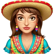 Fiestero with Sombrero sticker