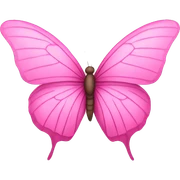 Pink butterfly  sticker