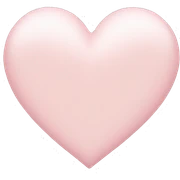 pale pink heart sticker