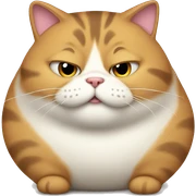 Fat cat sticker