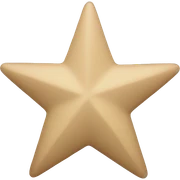 beige star sticker