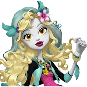 blonde girl with flower accessory sticker