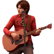 guitarist performing on stage sticker