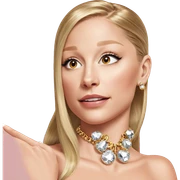 blonde girl with jewelry sticker