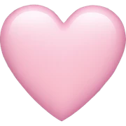 light pink heart sticker