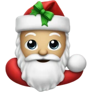 Santa sock sticker
