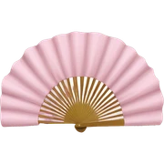 rococo pink fan sticker