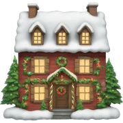 Christmas house sticker