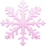 pastel pink snowflake  sticker