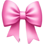 Pink bow sticker