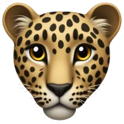 Leopard heart sticker