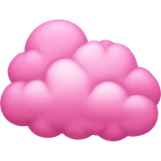 Pink cloud sticker