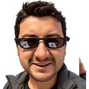 cool guy with sunglasses sticker