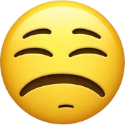 Annoyed smiley face sticker