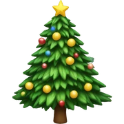 Christmas tree sticker